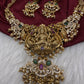 Goddess Lakshm Short Matte Necklace - 