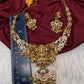 Goddess Lakshm Short Matte Necklace - 