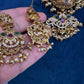 Goddess Lakshm Short Matte Necklace - 