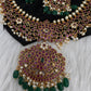 Kempu Floral Short Matte Necklace - 