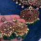 Kempu Floral Short Matte Necklace - 
