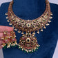 Kempu Jhumka Short Matte Necklace - 