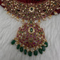 Kempu Jhumka Short Matte Necklace - 
