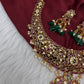 Kempu Jhumka Short Matte Necklace - 