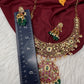 Kempu Jhumka Short Matte Necklace - 