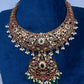 Kempu Jhumka Short Matte Necklace - 