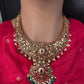 Kempu Jhumka Short Matte Necklace - 