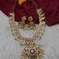 CZ Mango 4 - 1 Short Necklace Comes with 3 Pendents and Jhumka - 