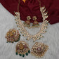 CZ Mango 4 - 1 Short Necklace Comes with 3 Pendents and Jhumka - 