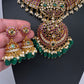 CZ Kemp  3 - 1 Short Necklace Comes with 2 Pendents and Jhumka - 