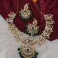 CZ Mango Chandbali Short Necklace - 