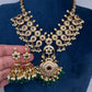 CZ Floral Mango Short Necklace - 