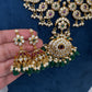 CZ Floral Mango Short Necklace - 