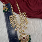 CZ Floral Mango Short Necklace - 