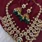 CZ Floral Mango Short Necklace - 