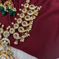 CZ Floral Mango Short Necklace - 