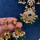 CZ Floral Mango Short Necklace - 