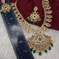 CZ Peaock Mango Short Necklace - 