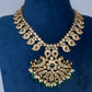 CZ Peaock Mango Short Necklace - 