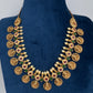 Multi Color Stones Goddess Lakshmi Short Necklace - 