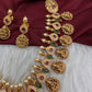 Multi Color Stones Goddess Lakshmi Short Necklace - 