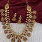 Multi Color Stones Goddess Lakshmi Short Necklace - 