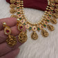 Multi Color Stones Goddess Lakshmi Short Necklace - 