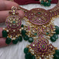 Red Kemp Traitional Short Necklace - 