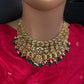 Goddess Lakshmi Neckline Short Necklace - 
