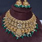 Goddess Lakshmi Neckline Short Necklace - 