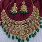 Goddess Lakshmi Neckline Short Necklace - 