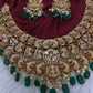 Goddess Lakshmi Neckline Short Necklace - 