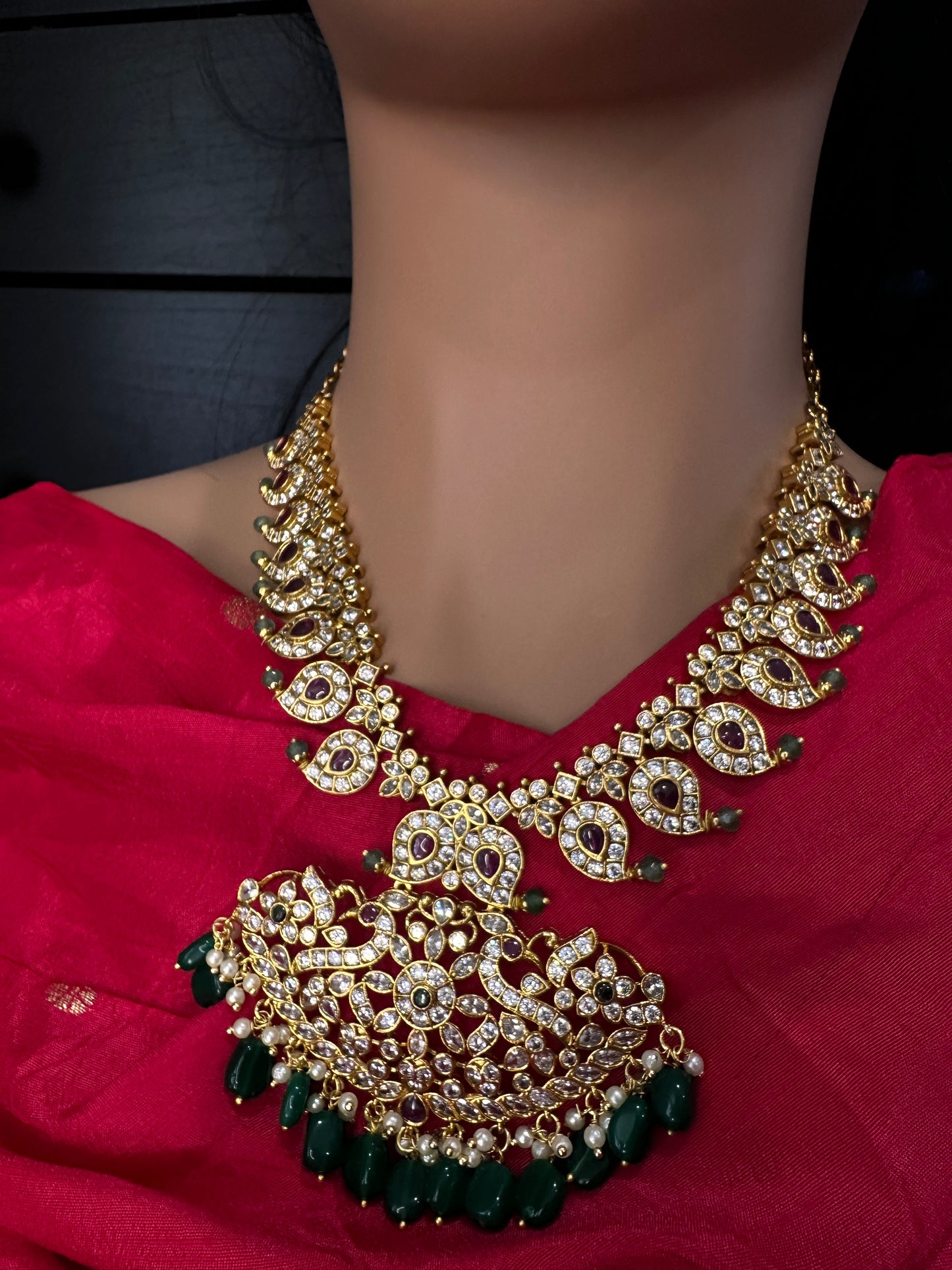 Matte Kemp Mango Mala Short Necklace - 