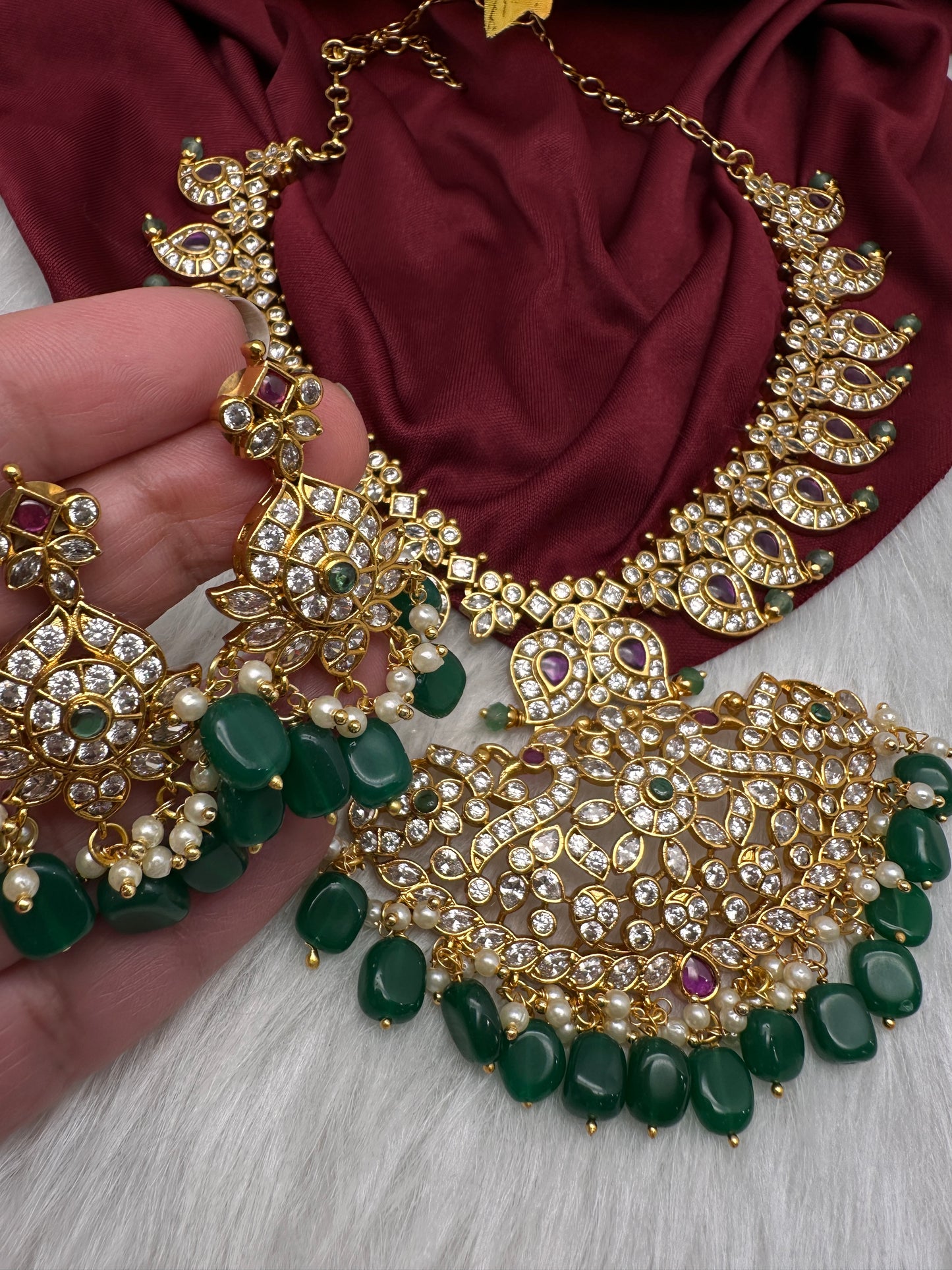 Matte Kemp Mango Mala Short Necklace - 