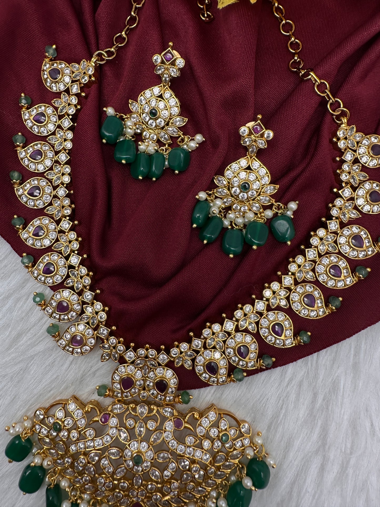 Matte Kemp Mango Mala Short Necklace - 