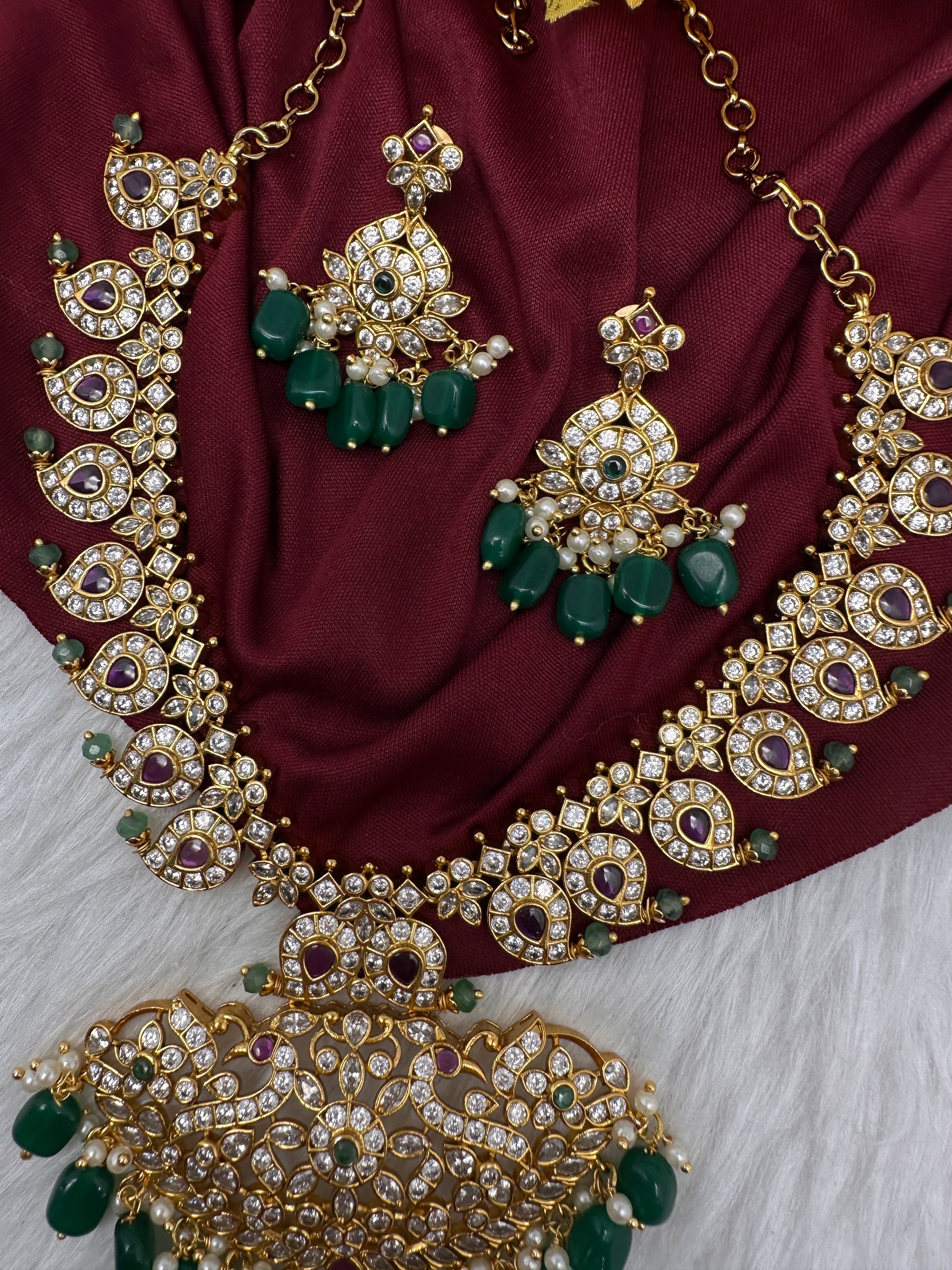 Matte Kemp Mango Mala Short Necklace - 