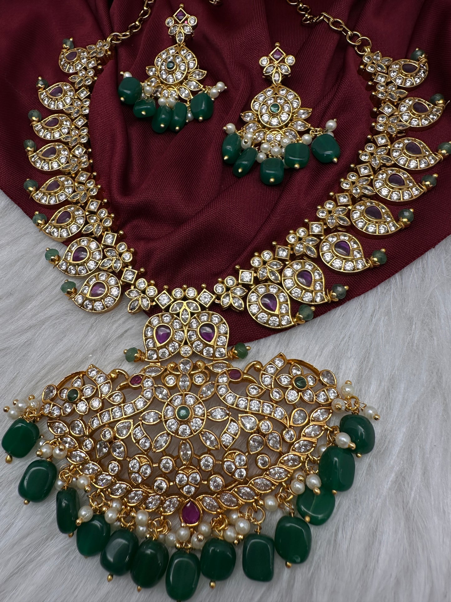 Matte Kemp Mango Mala Short Necklace - 