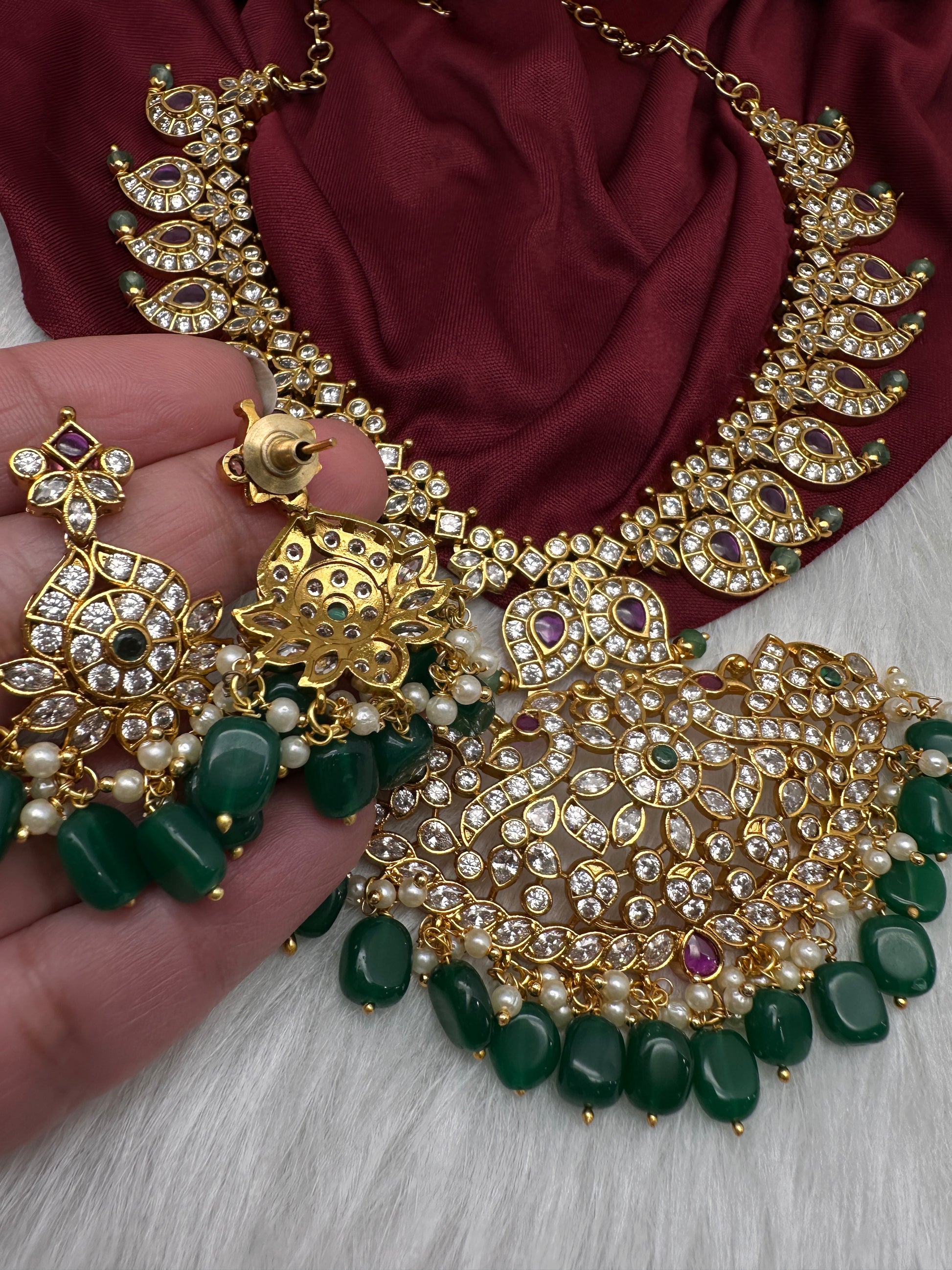 Matte Kemp Mango Mala Short Necklace - 