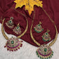 Matte Kempu Kanthi Short Necklace - Green