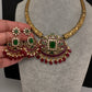 Matte Kempu Kanthi Short Necklace - Red