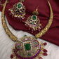 Matte Kempu Kanthi Short Necklace - Red