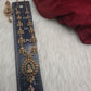 Matte Antique Goddess Lakshmi Short Necklace - 
