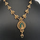 Matte Antique Goddess Lakshmi Short Necklace - 
