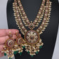 Matte Kempu Double Layer Short Necklace - 