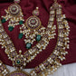 Matte Kempu Double Layer Short Necklace - 