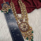 Matte Kempu Double Layer Short Necklace - 
