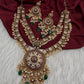 Matte Kempu Double Layer Short Necklace - 