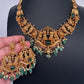 Matte Bharat Pattern Short Necklace - 