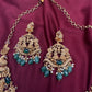 Matte Bharat Pattern Short Necklace - 