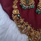 Matte Bharat Pattern Short Necklace - 